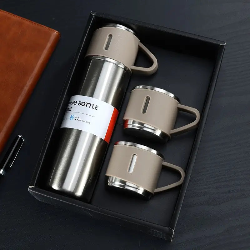 Corporate Business tumbler cup Stainless Steel bottle Vacuum Flask Thermos Mug Gift Set