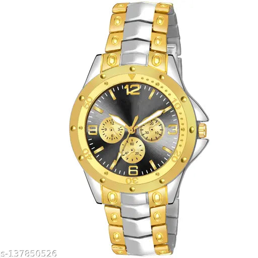 Rosa Silver Gold black Dial Watches