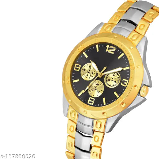 Rosa Silver Gold black Dial Watches