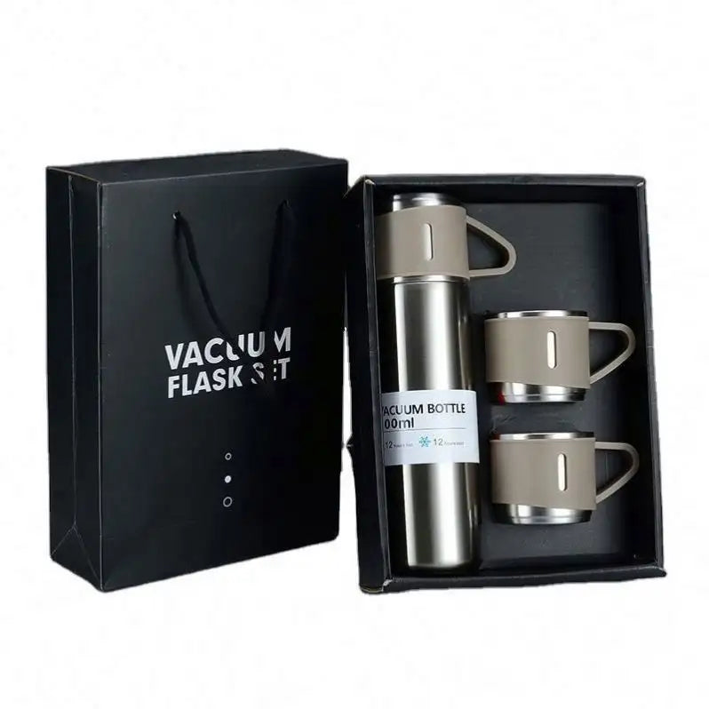 Corporate Business tumbler cup Stainless Steel bottle Vacuum Flask Thermos Mug Gift Set