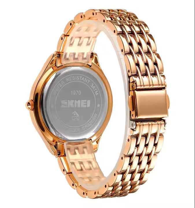 Latest Fancy Casual Stainless Steel Top Luxury Brand Hand Wrist Quartz Lady Watch for Women with Bracelet