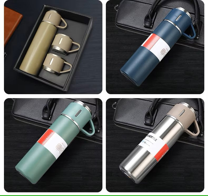 Corporate Business tumbler cup Stainless Steel bottle Vacuum Flask Thermos Mug Gift Set