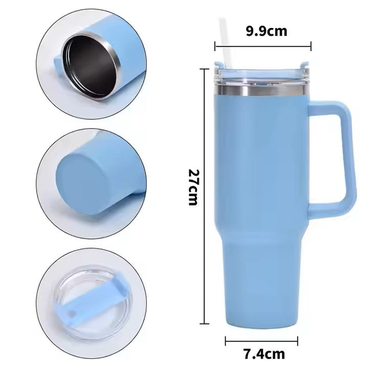 Hot-Selling 304 Stainless Steel Travel Cup Double-Decker Vacuum Automobile Insulation Cup for Water Custom Logo Design