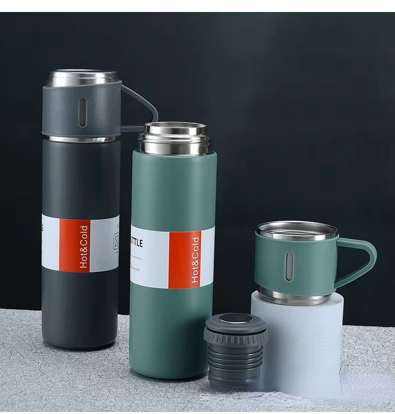 Corporate Business tumbler cup Stainless Steel bottle Vacuum Flask Thermos Mug Gift Set