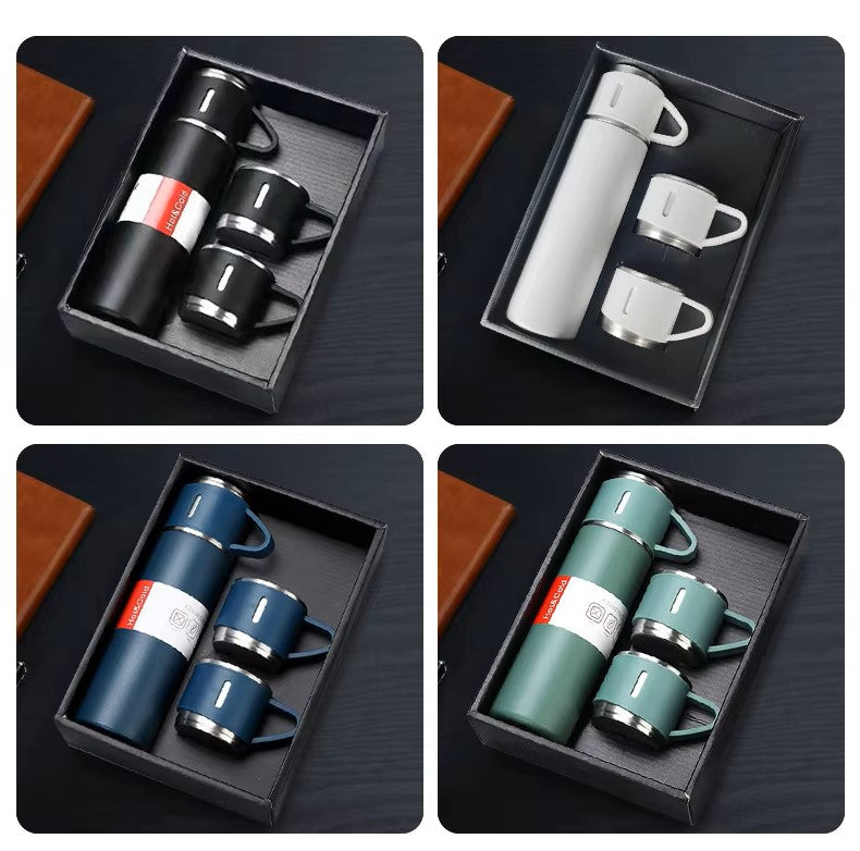 Corporate Business tumbler cup Stainless Steel bottle Vacuum Flask Thermos Mug Gift Set