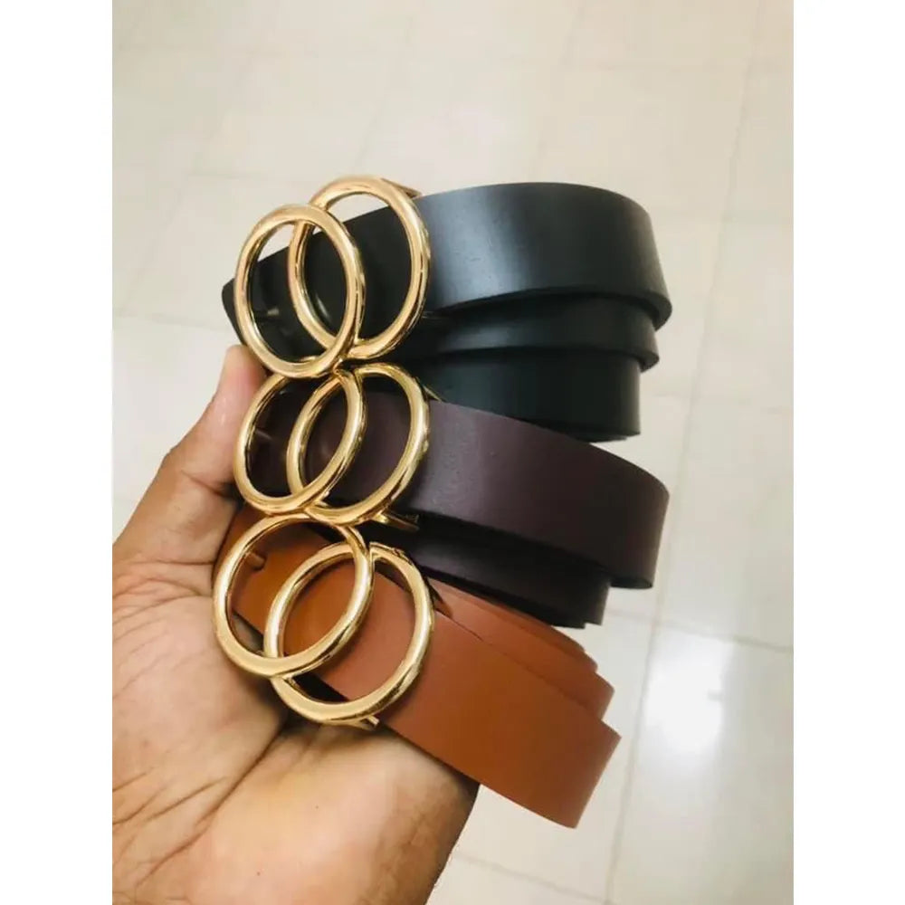 Unique Style Solid Color Customize Logo Trendy Brand Custom Genuine Leather Belts For Men