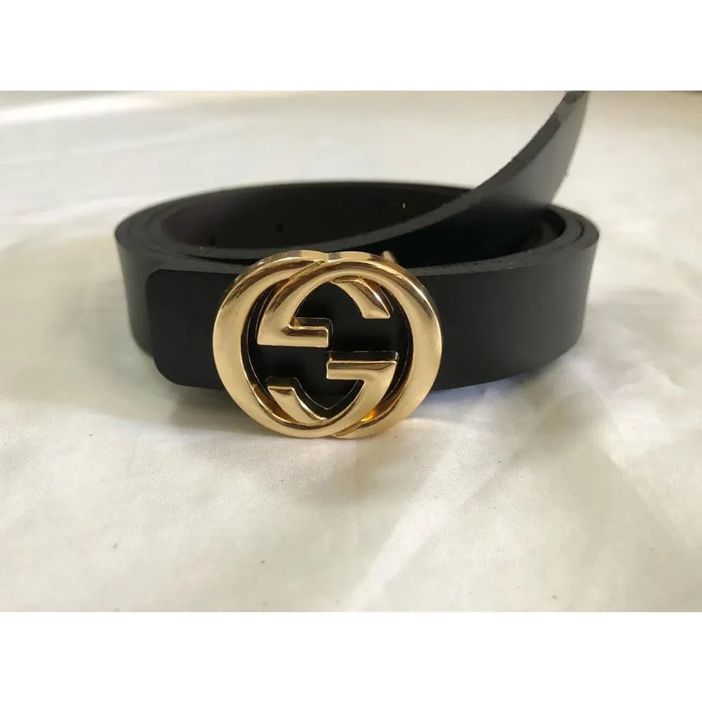 Unique Style Solid Color Customize Logo Trendy Brand Custom Genuine Leather Belts For Men