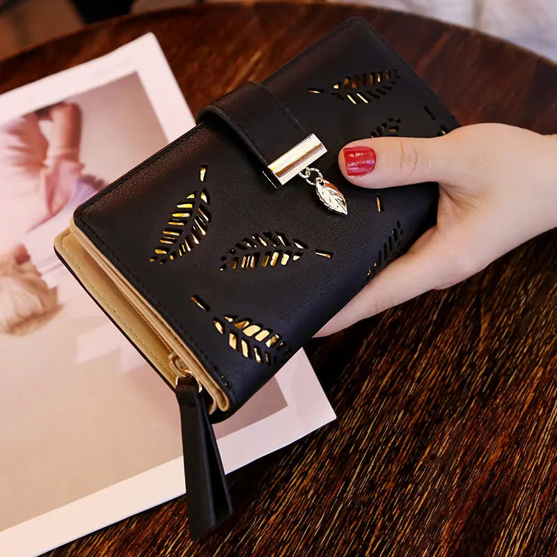 Fashion Pu Leather Women's Long Wallet High Quality Cheap Ladies Clutch Purse Card Metal Buckle Multi-Card Woman's Coin Wallets