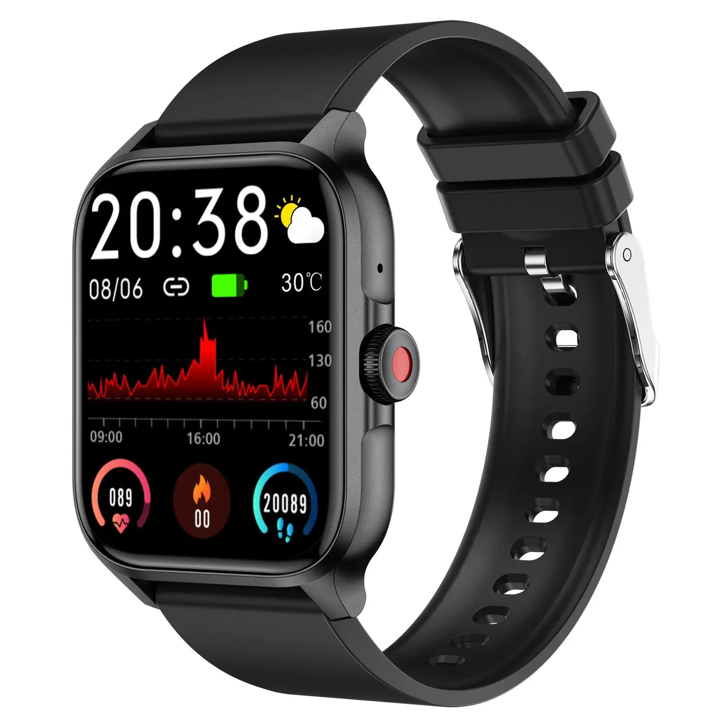 Smartwatch Men & Women Bluetooth Sports Information USB Digital Fitness Tracker Heart Rate Blood Pressure