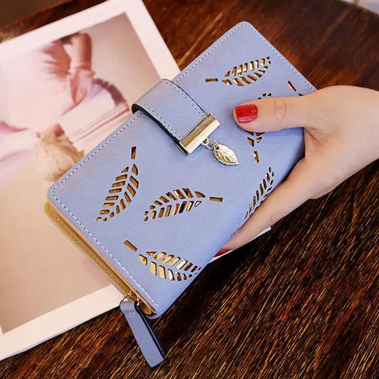 Fashion Pu Leather Women's Long Wallet High Quality Cheap Ladies Clutch Purse Card Metal Buckle Multi-Card Woman's Coin Wallets